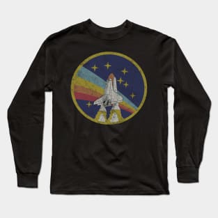 Nasa Rainbow Rocket Long Sleeve T-Shirt